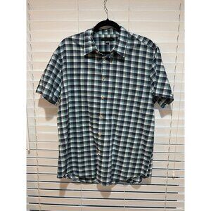 John Varvatos Short‎ Sleeve Button Up Shirt - Size L